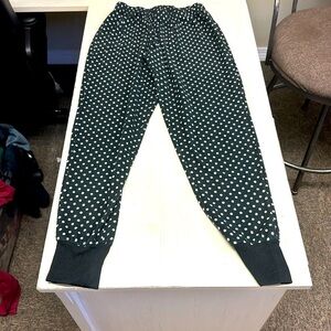 Pj Couture Micro-fleece Polka Dot Pajama Pants